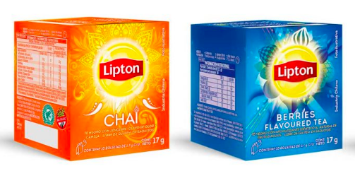  Nuevos Lipton: Berries y Chai