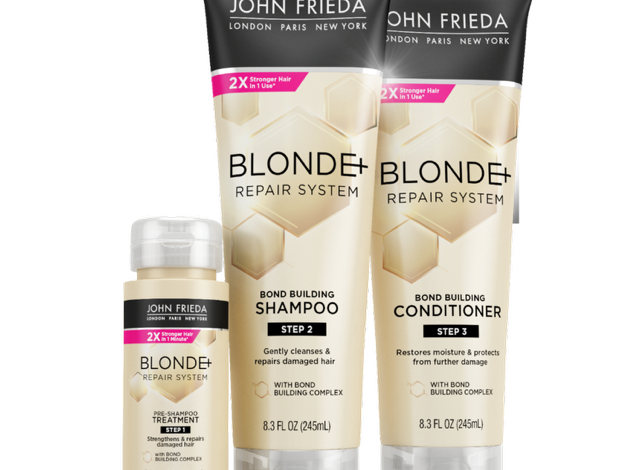  Usa los productos Blonde + Repair de John Frieda